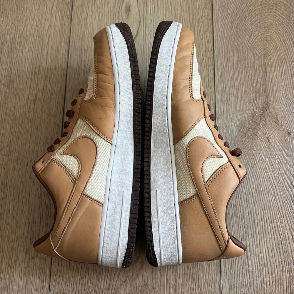 Air Force 1 Low "Acorn" Tan Cream with Leather Canvas. Mens 11 - Picture 3 of 9